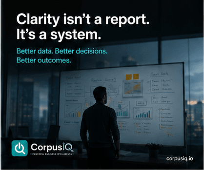 Clarity isn't a report. It's a system. Better data. Better decisions. Better outcomes, at a whiteboard