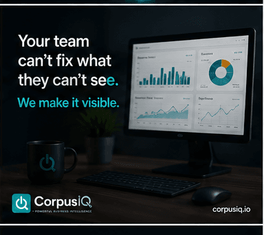 Your team can't fix what they can't see. We make it visible, beside a monitor of charts